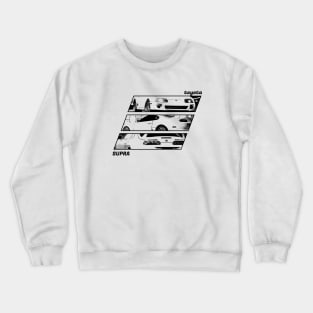 TOYOTA SUPRA MK4 Black 'N White Archive 2 Crewneck Sweatshirt